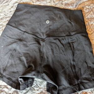 Lululemon size 6 Black High-Waisted Shorts